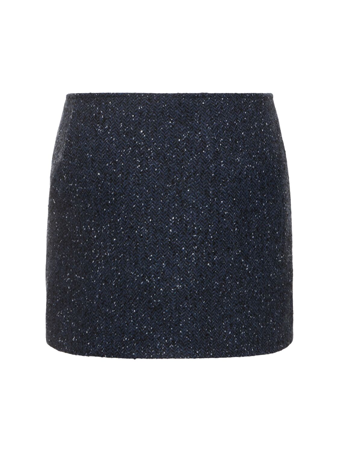 Designers Remix Amalia Wool Blend Mini Skirt In Blue