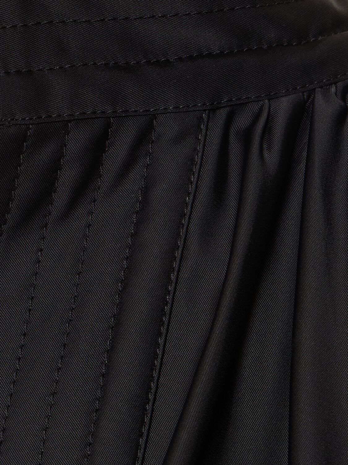 Shop Ferragamo Draped Silk Blend Satin Shirt In Black