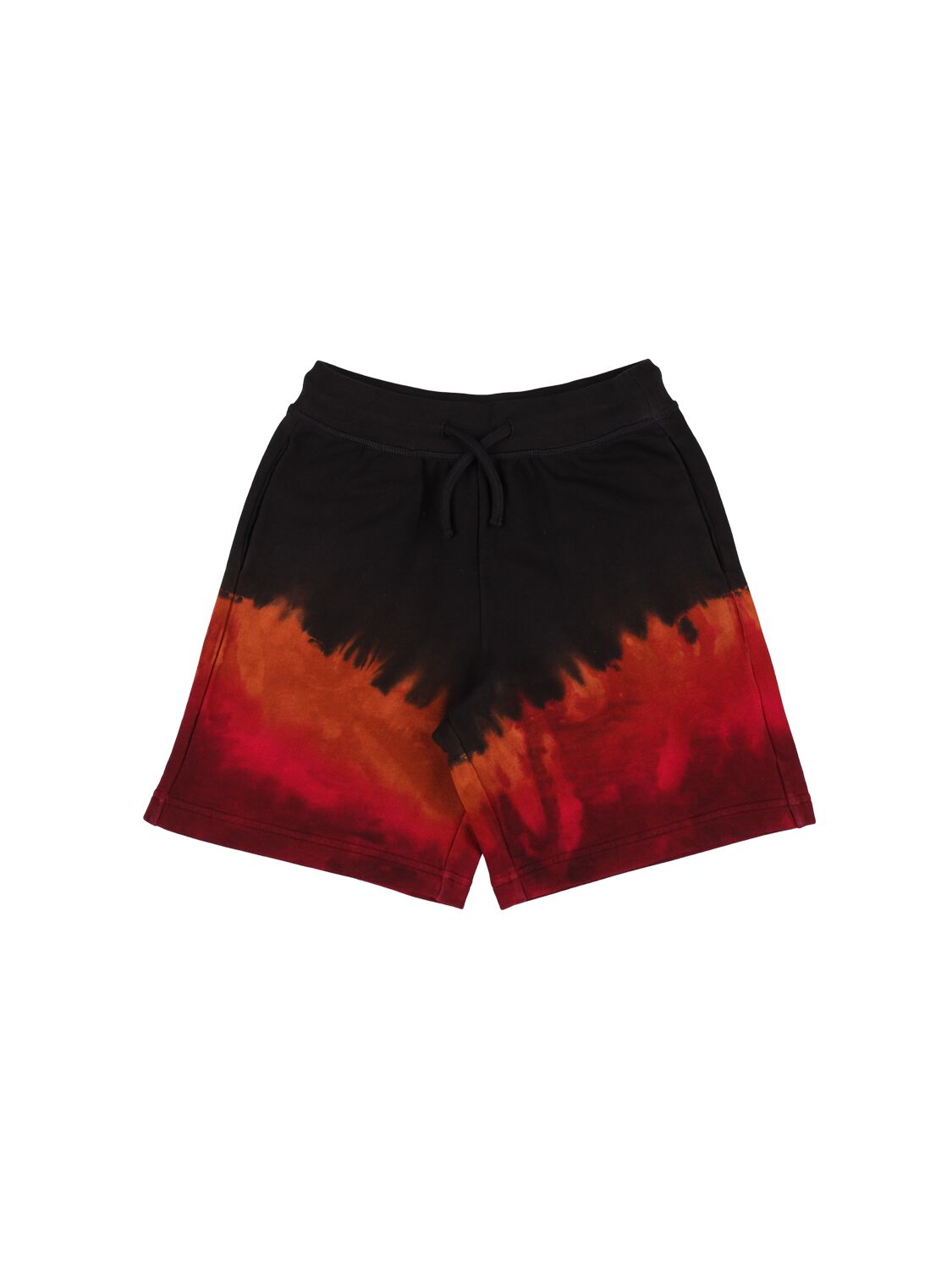 Dsquared2 Kids' Printed Cotton Sweat Shorts In Black