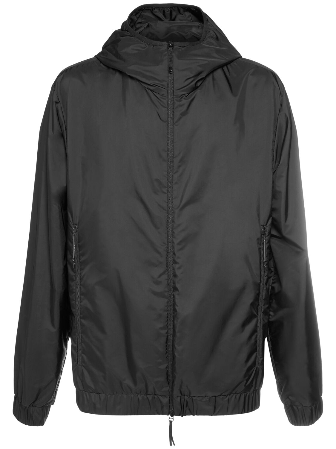 Moncler Algovia Nylon Rainwear Jacket In Black