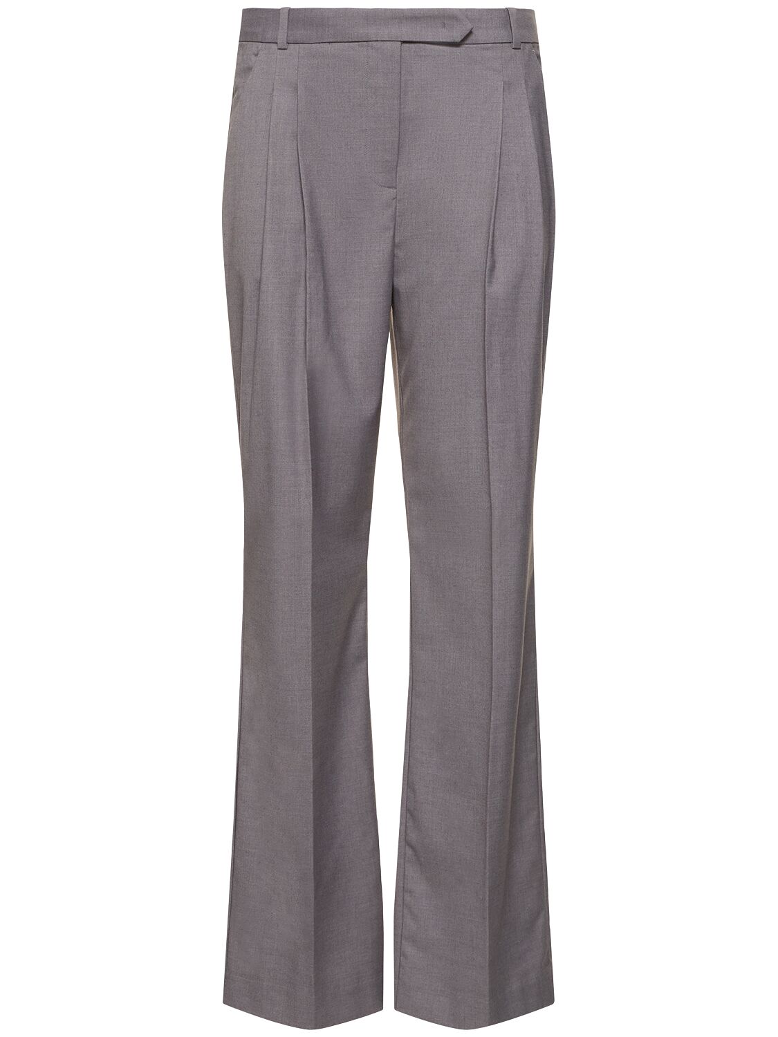 Designers Remix Steven Viscose Blend Straight Trousers In Grey