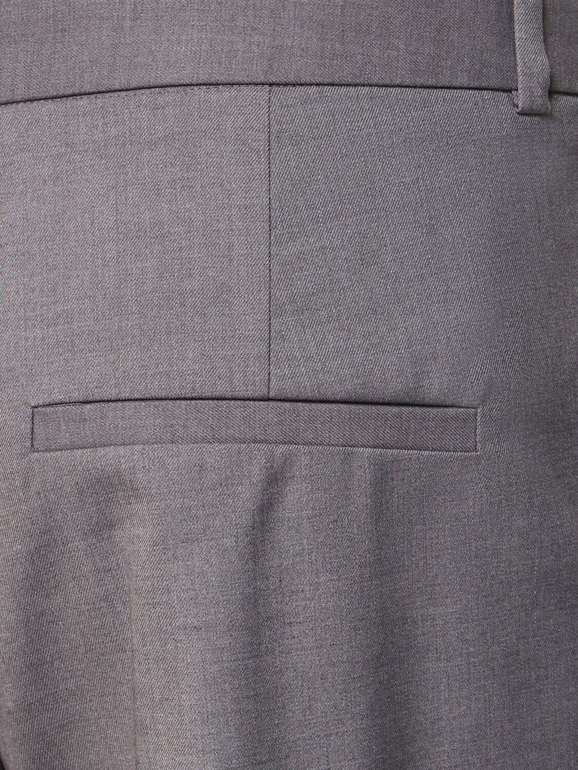 Shop Designers Remix Steven Viscose Blend Straight Pants In Grey