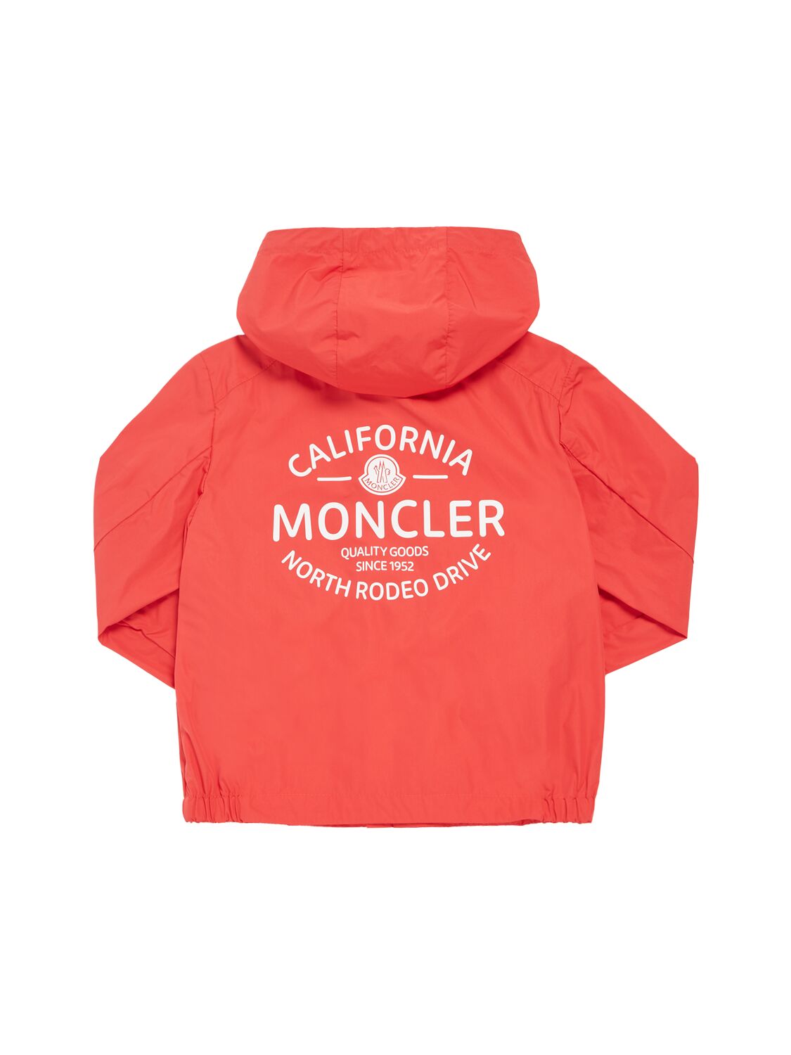 Shop Moncler Ebo Tech Rainwear Jacket In Red