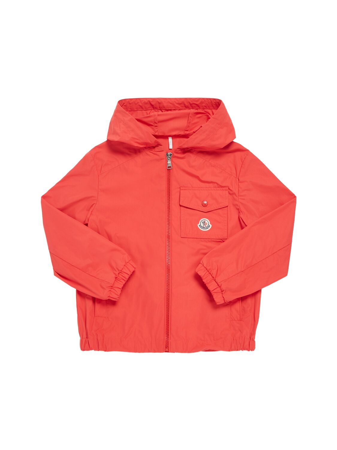 Moncler Kids' Ebo Tech Rainwear Jacket In Red