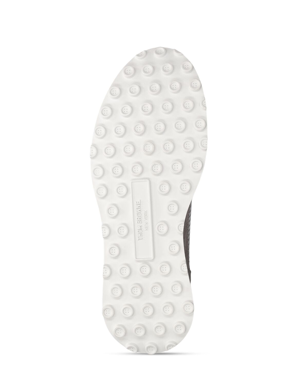 Shop Thom Browne Tech Runner Seersucker Low Top Sneakers In Med Grey