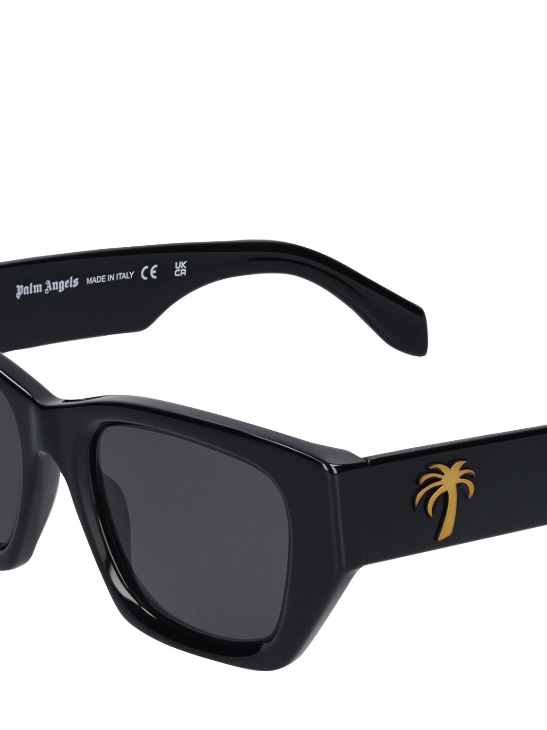 Shop Palm Angels Hinkley Acetate Sunglasses In Black