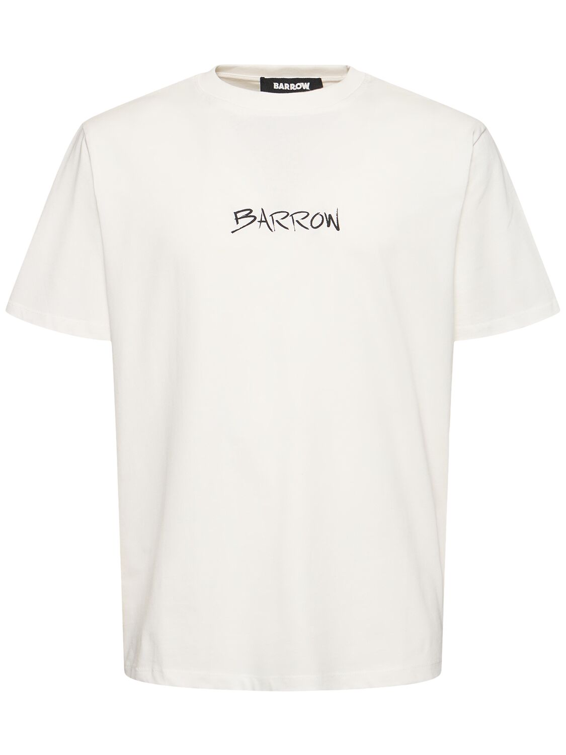 Barrow Printed Logo T-shirt In Off White