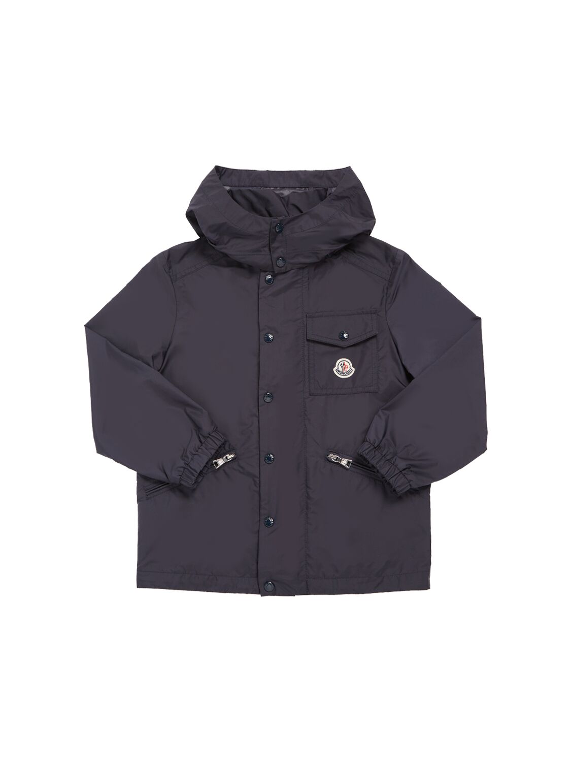 Moncler Kids' Lusala Nylon Rainwear Jacket In Navy