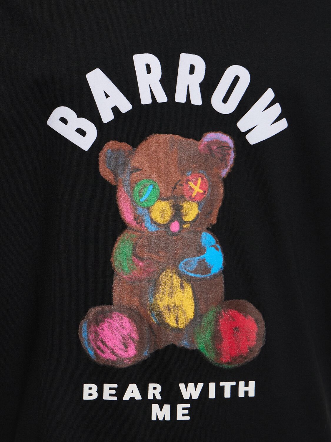 Shop Barrow Bear With Me Print T-shirt In Black