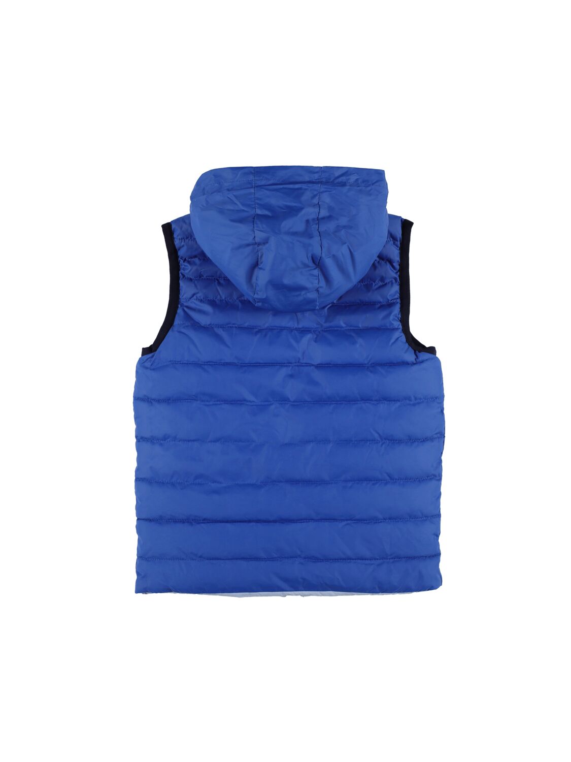 Shop Hugo Boss Reversible Nylon Puffer Vest In Dark Blue