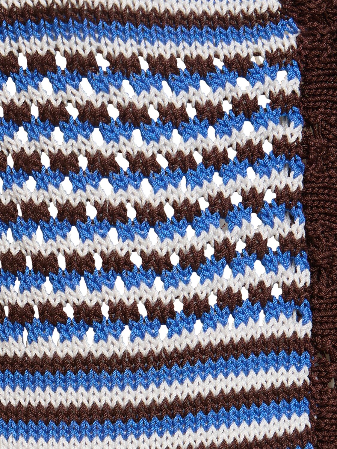 Shop Apc Manae Cotton Knit Cardigan In Brown,multi