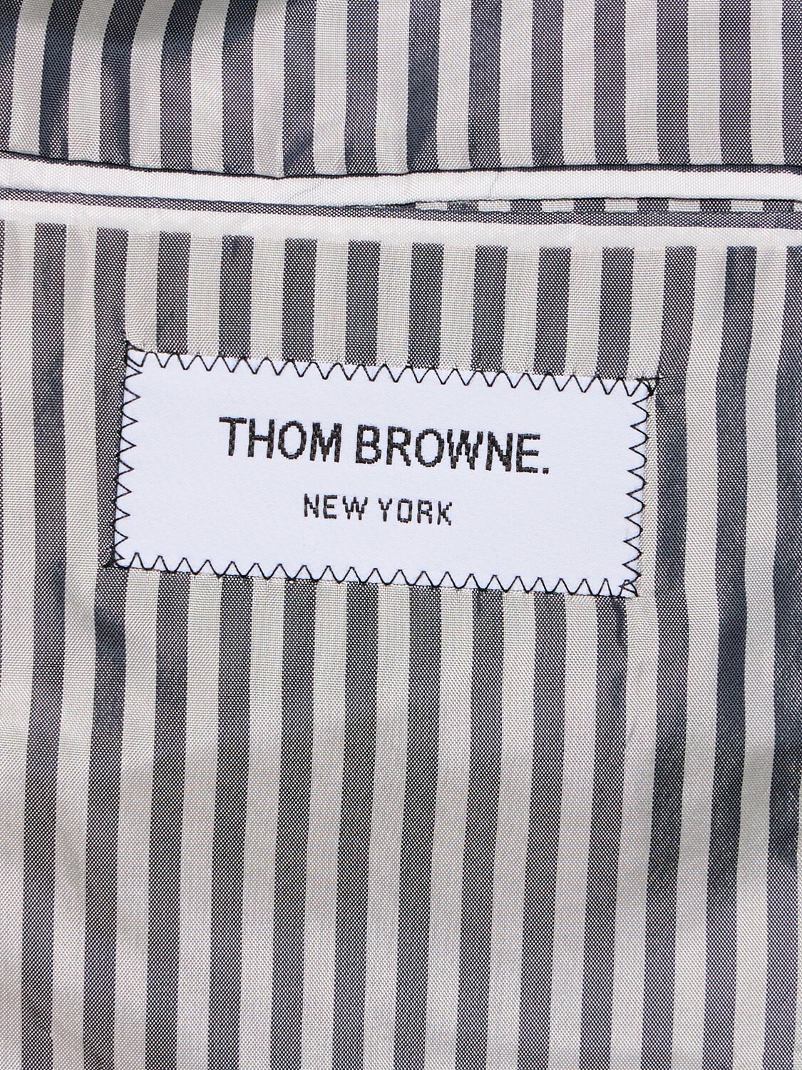 Shop Thom Browne Single Breast Wool Blazer In Med Grey