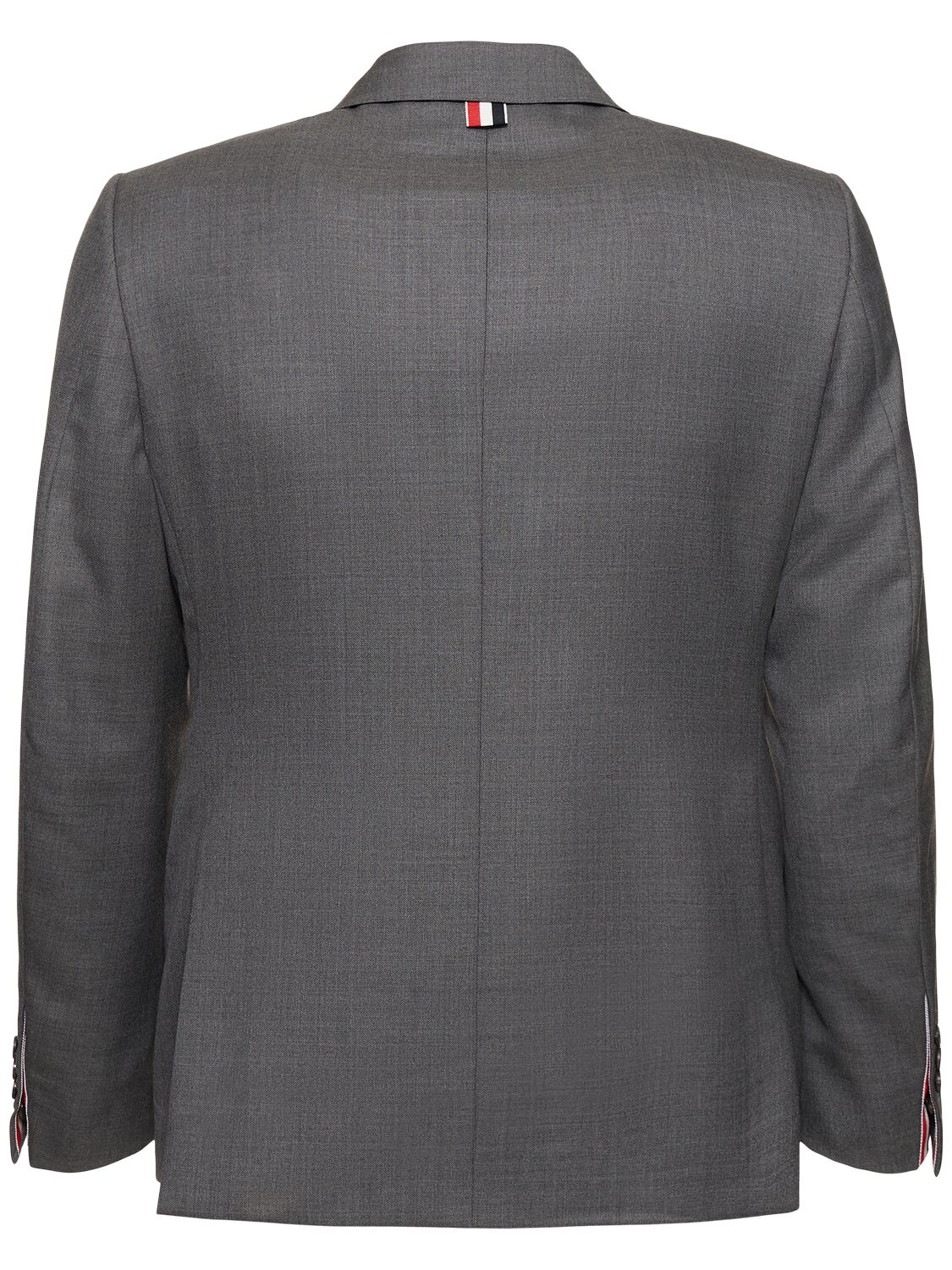 Shop Thom Browne Single Breast Wool Blazer In Med Grey