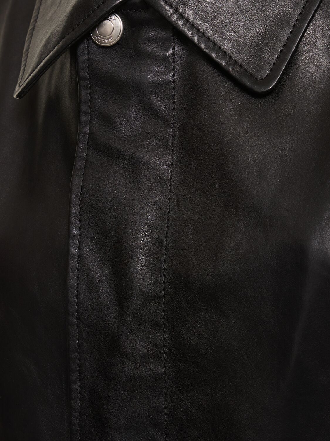 Shop Bally Leather Vest W/ Pockets In Black