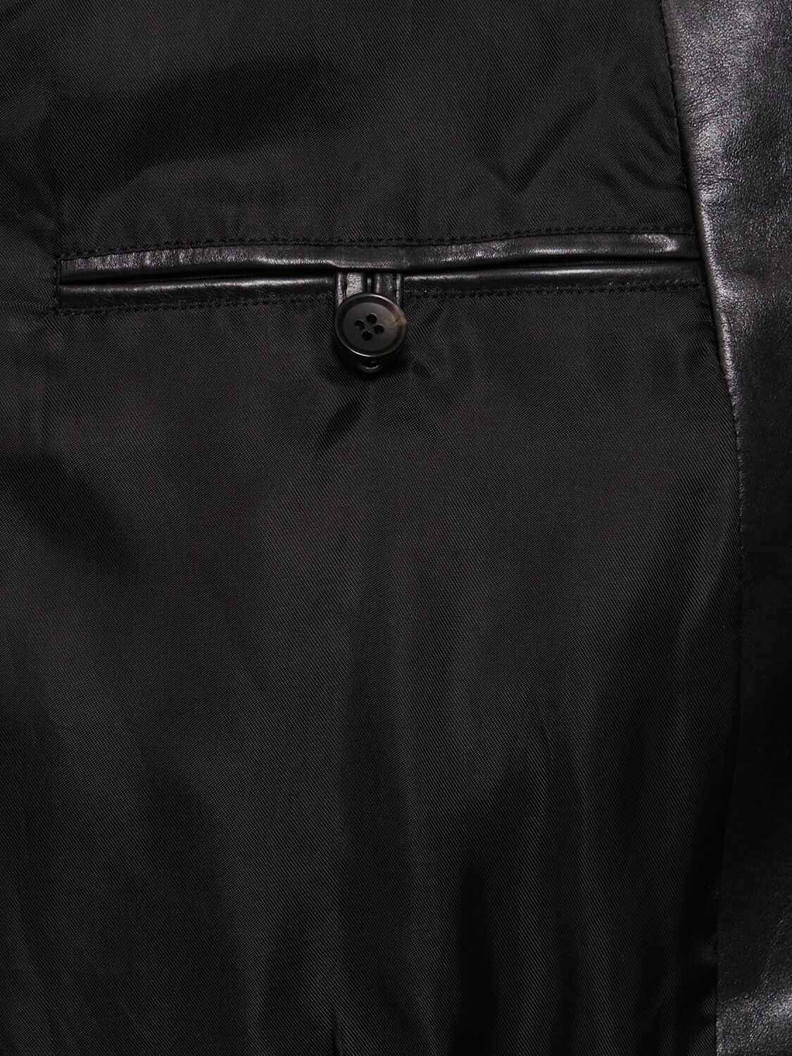 Shop Bally Leather Vest W/ Pockets In Black