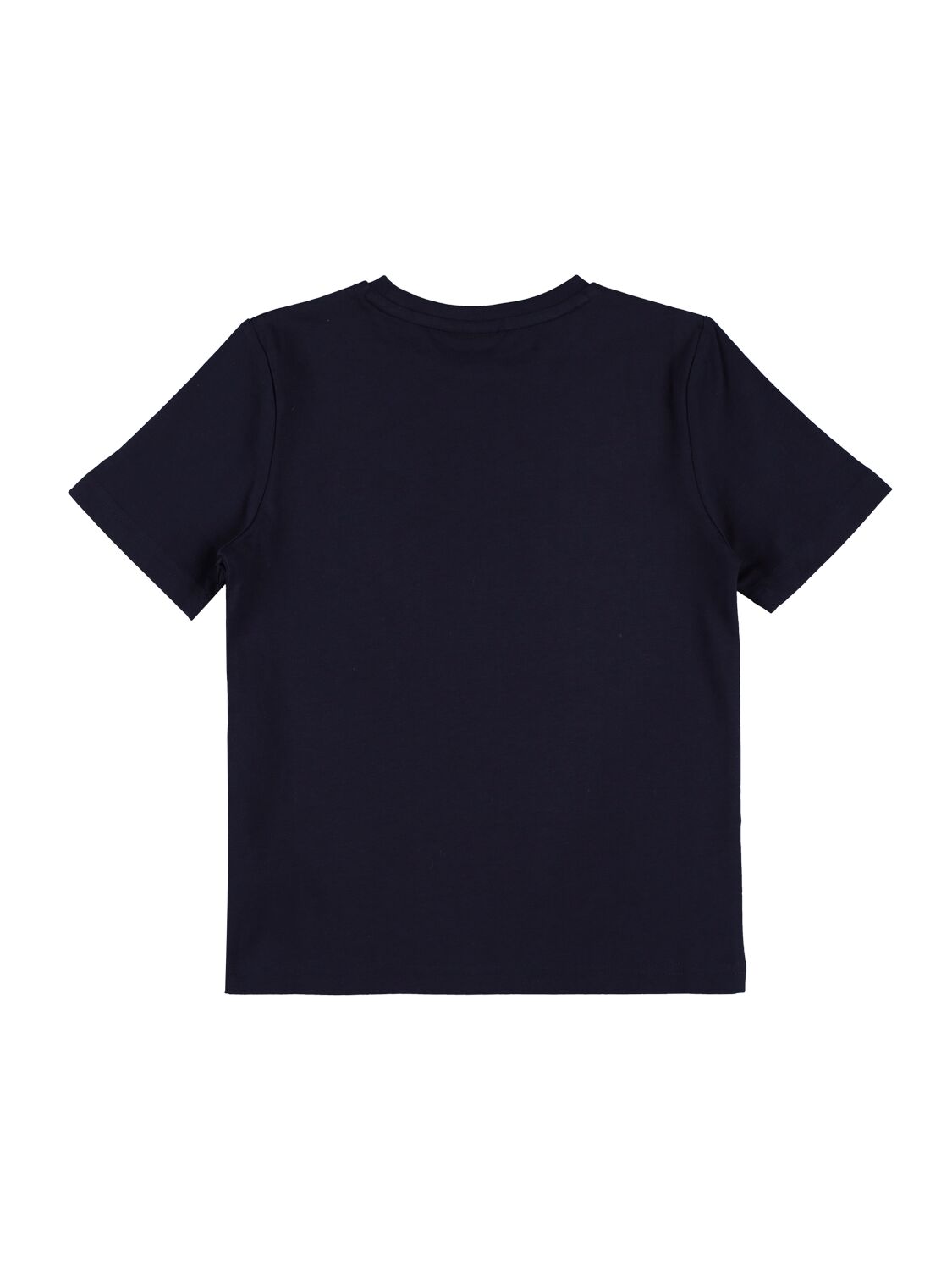 Shop Hugo Boss Logo Print Cotton Jersey T-shirt In Navy