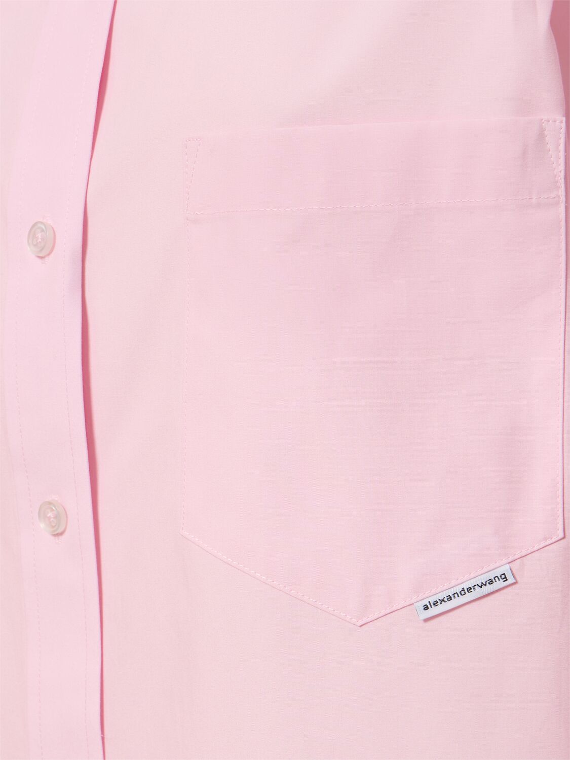 Shop Alexander Wang Boyfriend Cotton Shirt In Light Pink