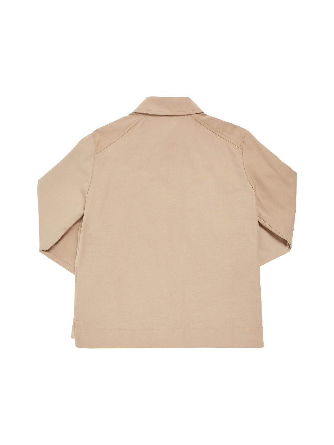 Shop Moncler Chisulo Tech & Cotton Shirt Jacket In Beige