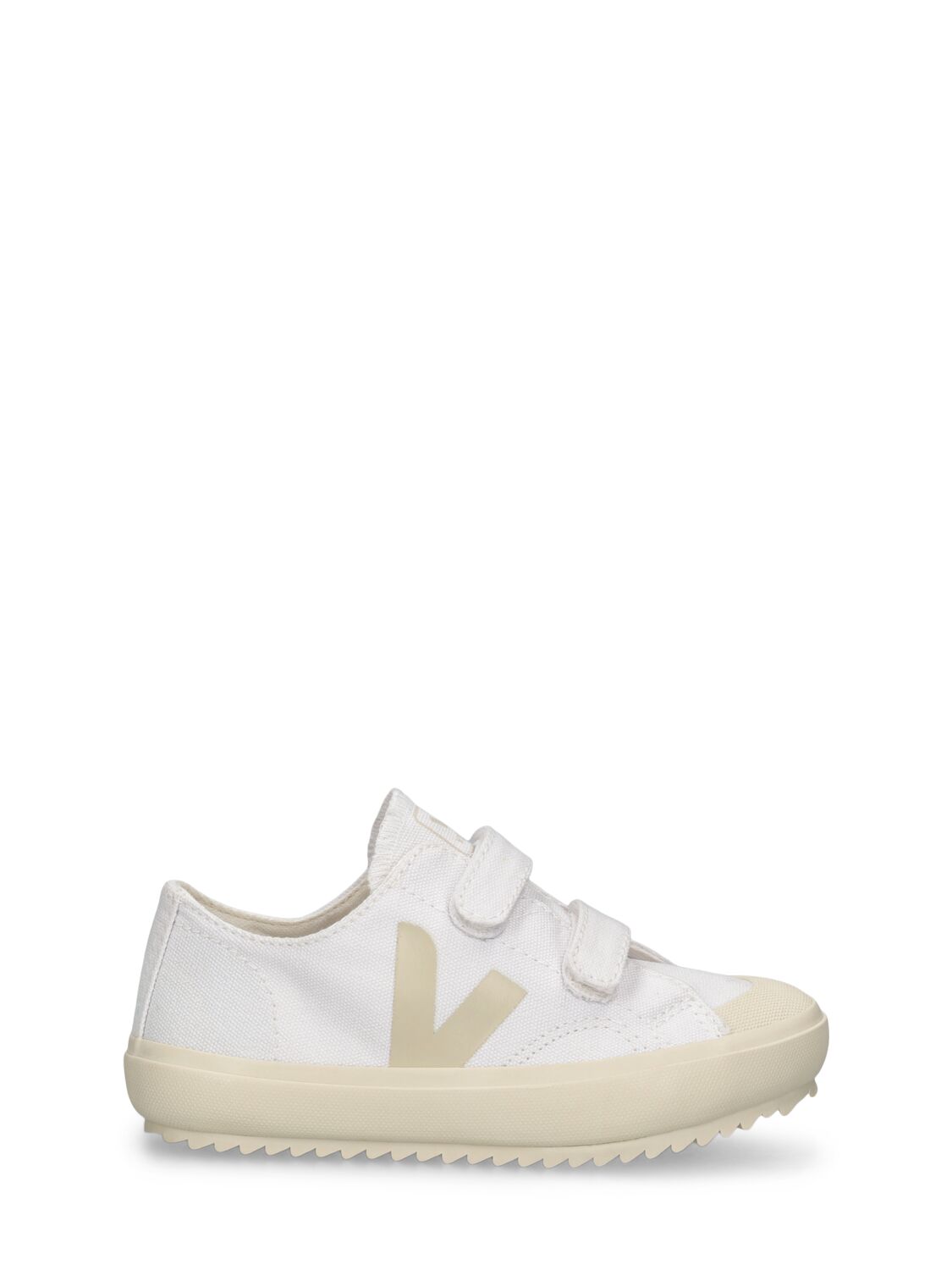 Shop Veja Ollie Cotton Canvas Strap Sneakers In White