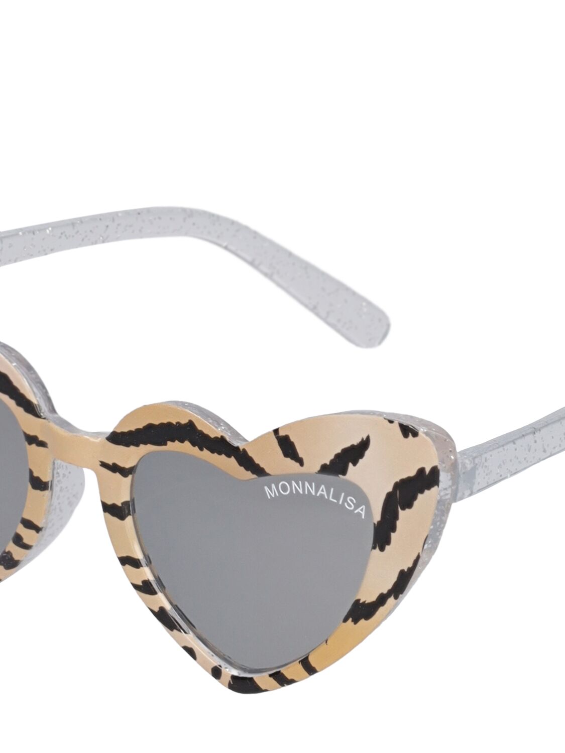 Shop Monnalisa Heart Sunglasses In Multicolor