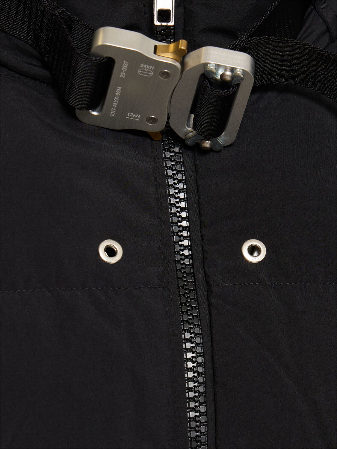 Shop Alyx Lightweight Buckle Puffer Jacket In Black