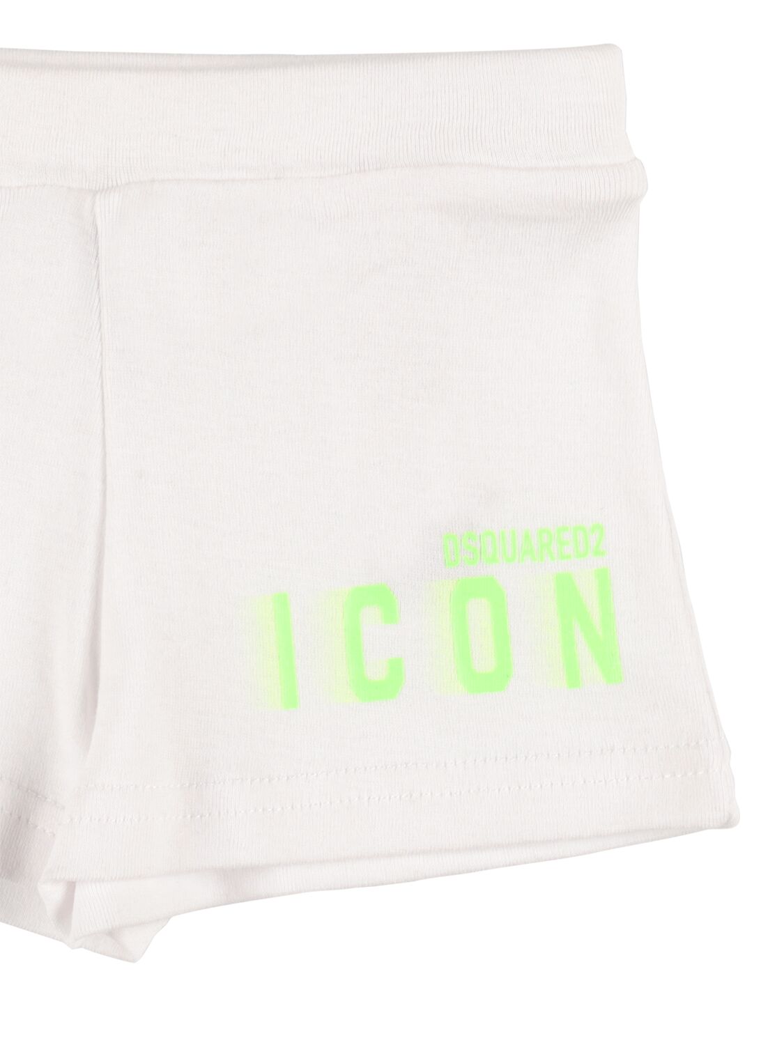 Shop Dsquared2 Cotton Jersey T-shirt & Sweat Shorts In White,green