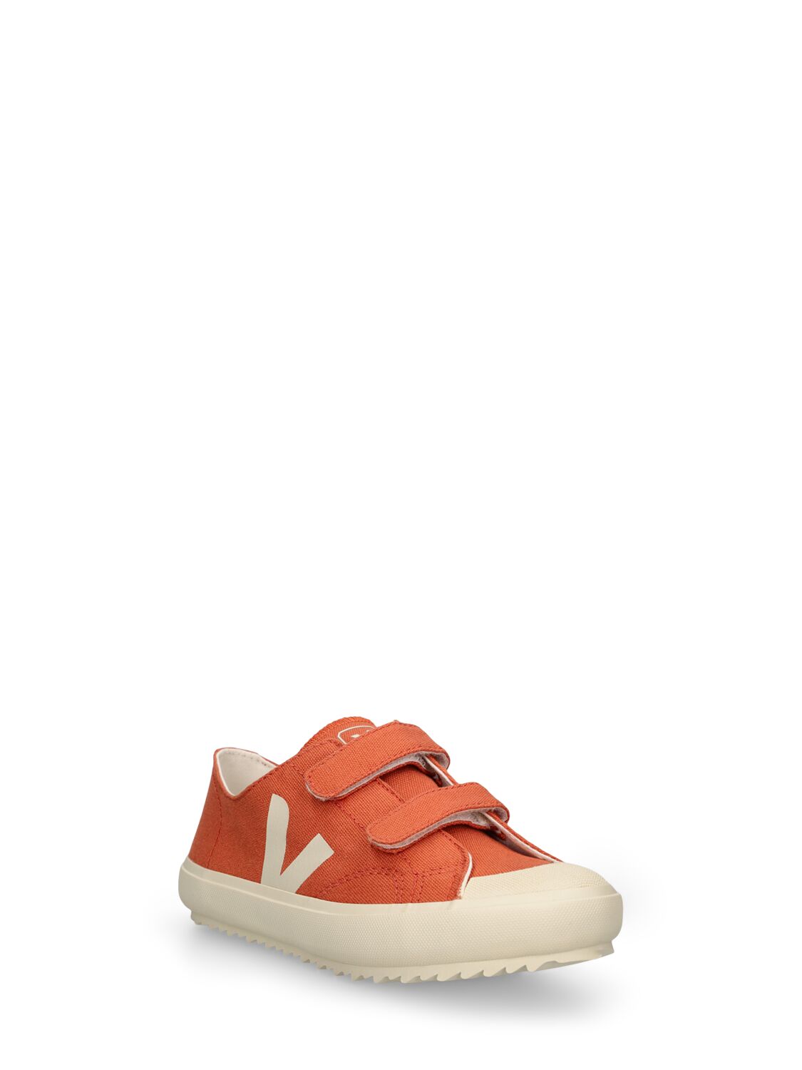 Shop Veja Ollie Cotton Canvas Strap Sneakers In Brown