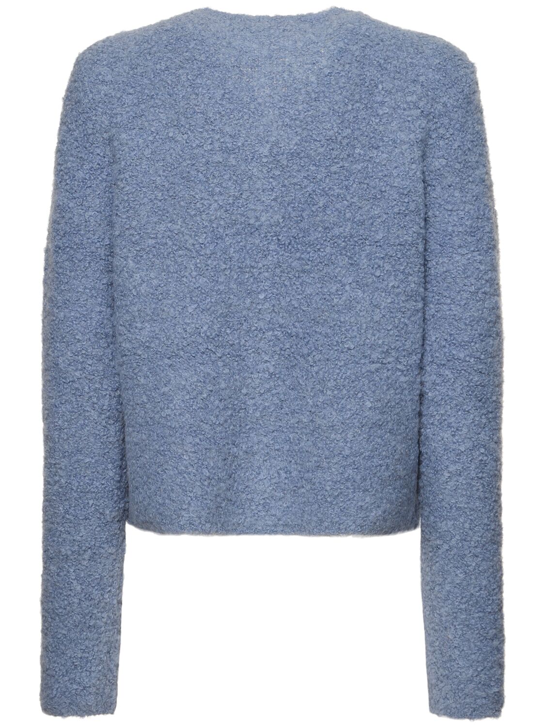 Shop Designers Remix Brielle Wool Blend Cardigan In Blue