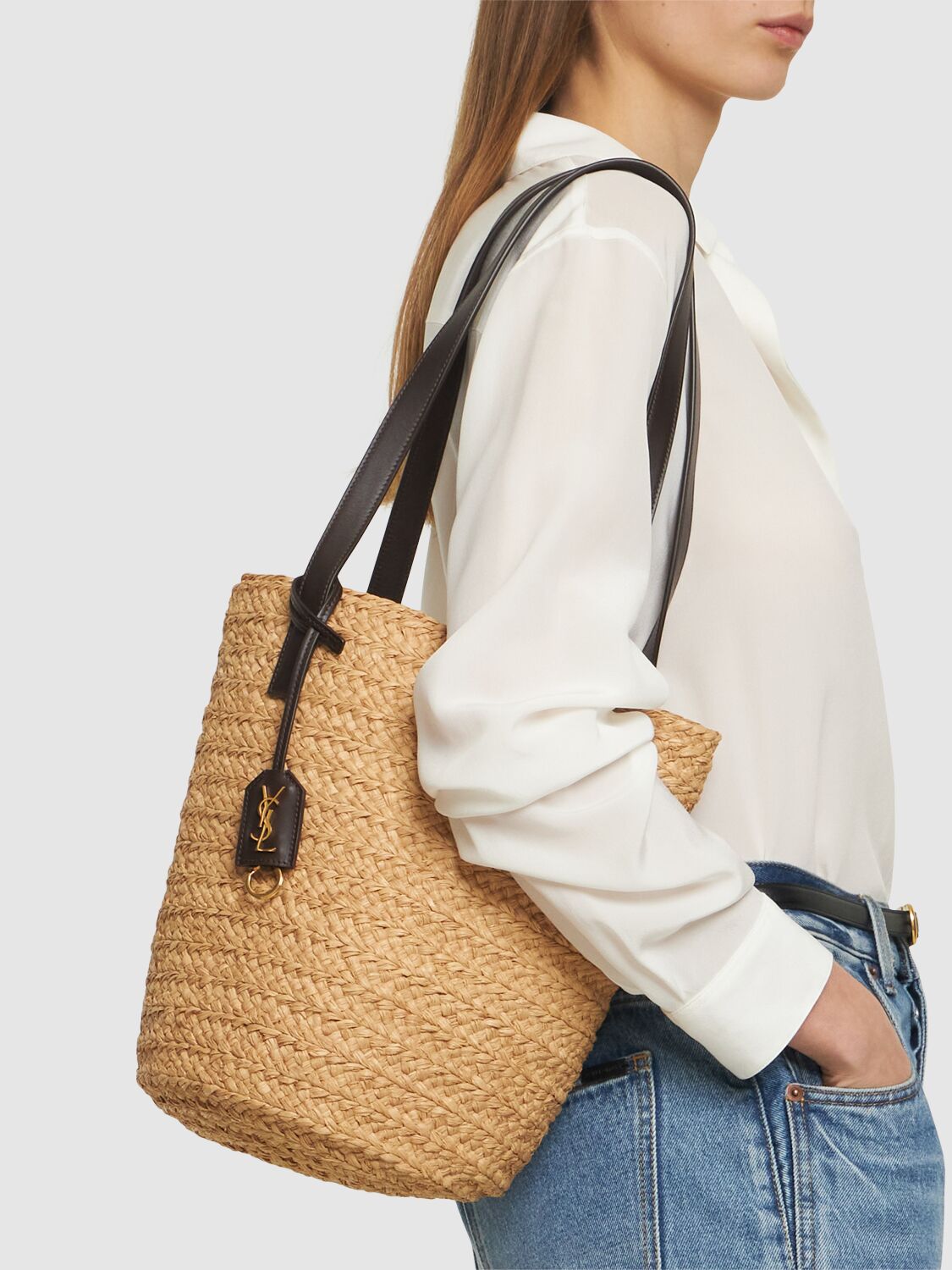 Panier ラフィアショルダーバッグ