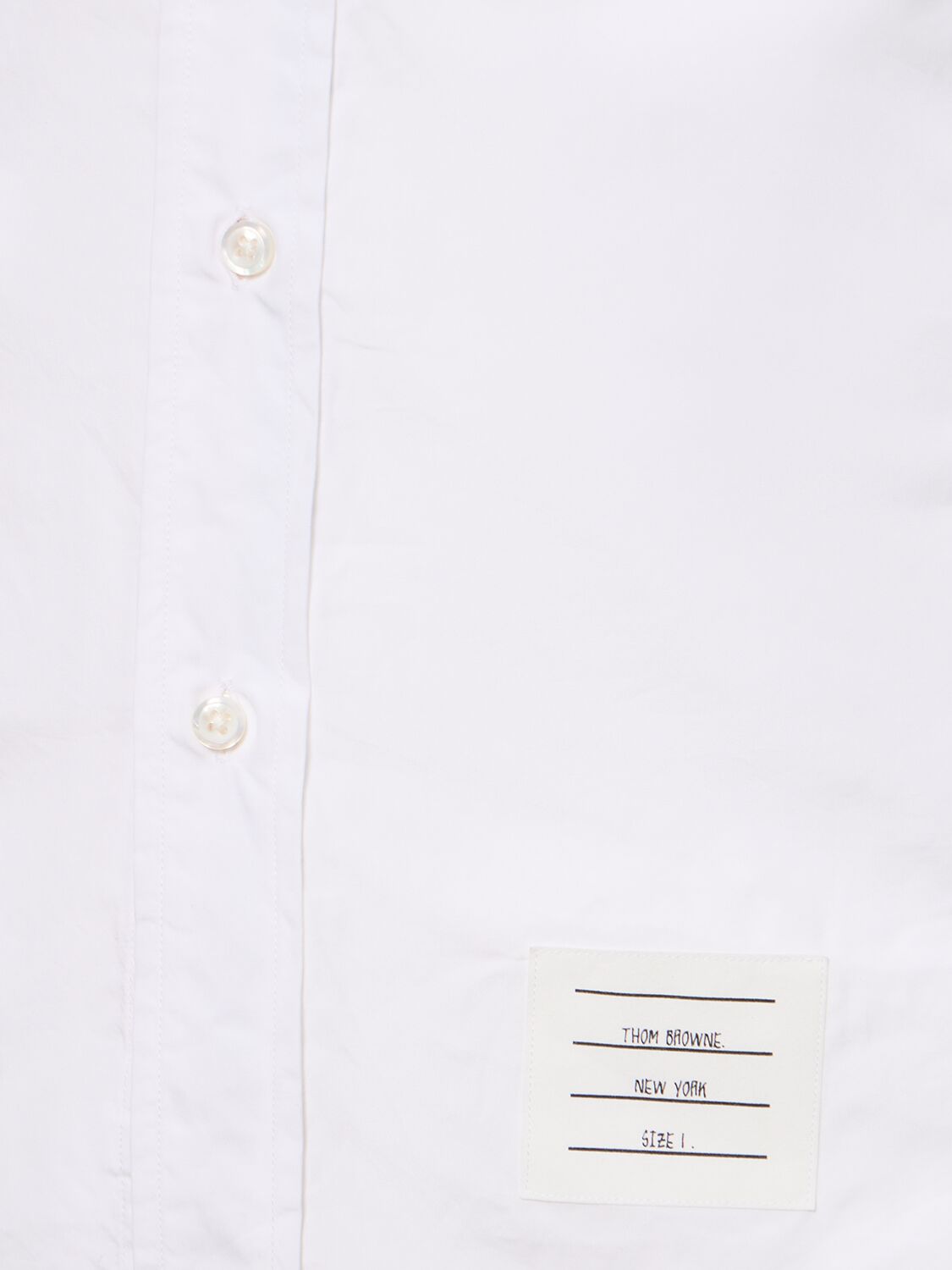 Shop Thom Browne Classic Cotton Shirt In White