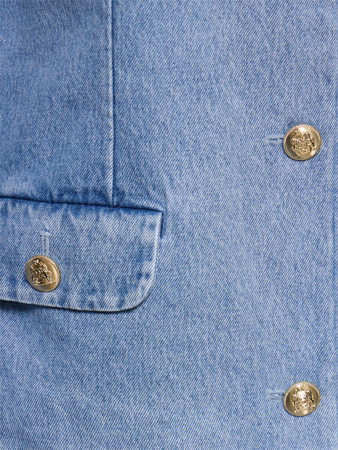Shop Designers Remix Miles Cotton Denim Jacket In Light Blue