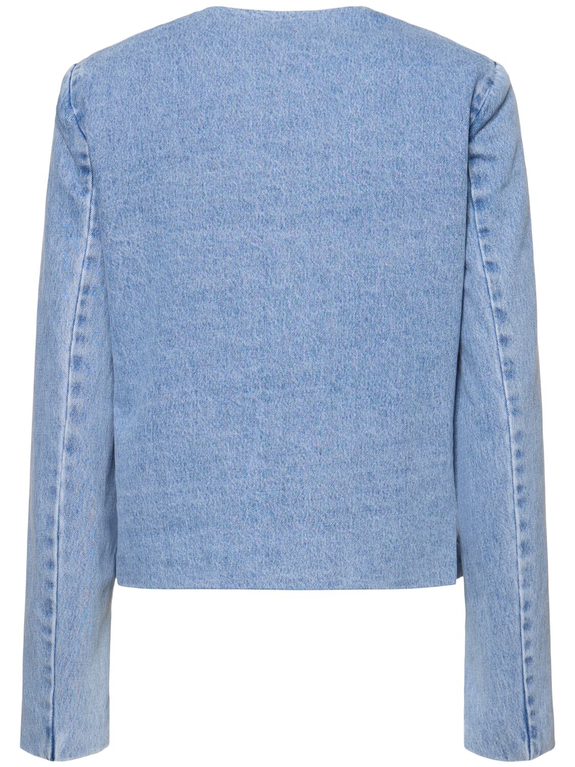 Shop Designers Remix Miles Cotton Denim Jacket In Light Blue