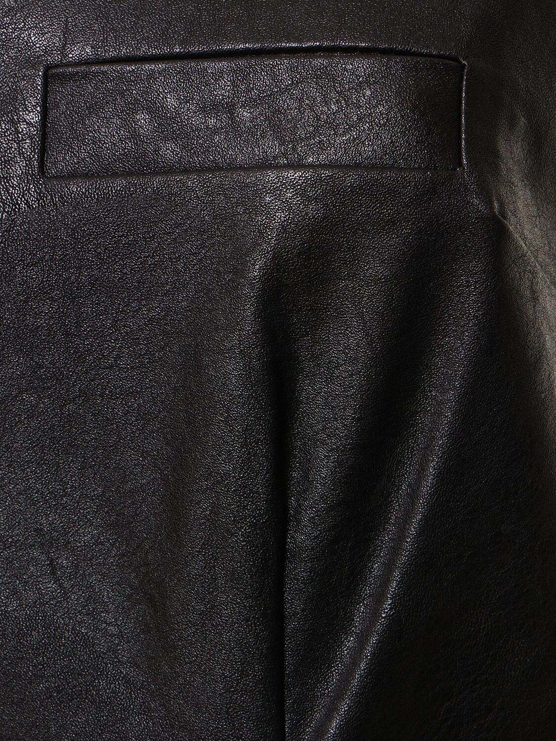 Shop Designers Remix Maya Faux Leather Mini Dress In Black