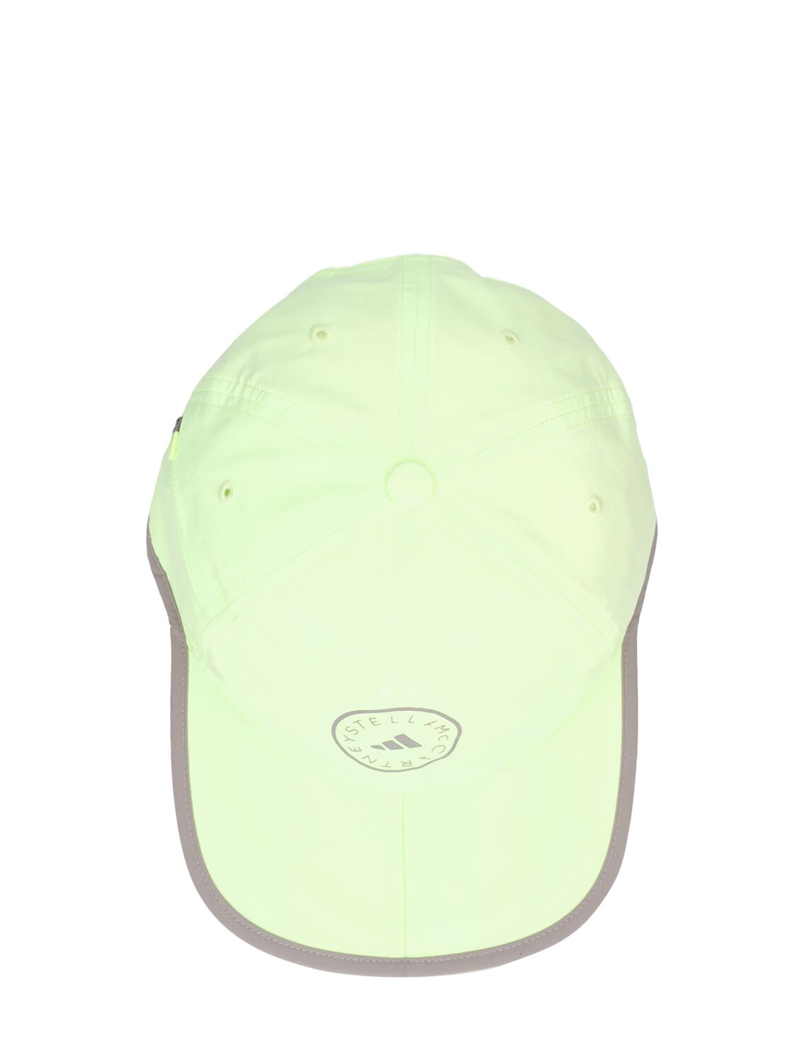 Shop Adidas By Stella Mccartney Asmc Baseball Cap W/ Logo In Lime Green
