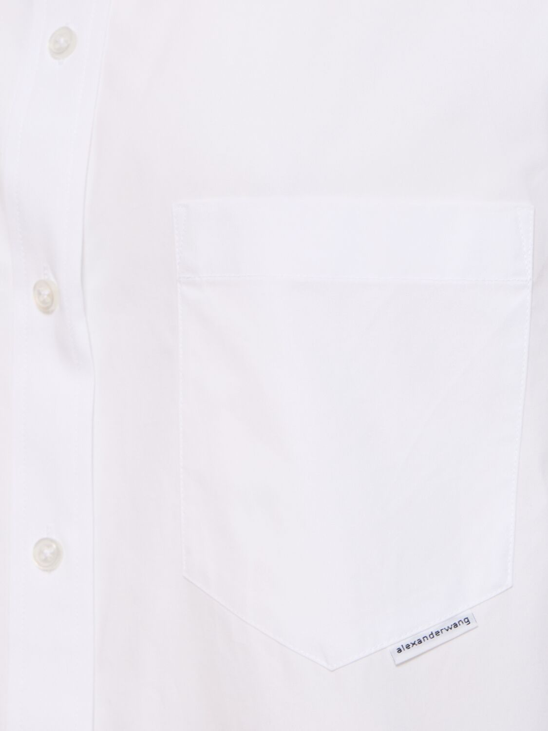 Shop Alexander Wang Boyfriend Cotton Shirt In White