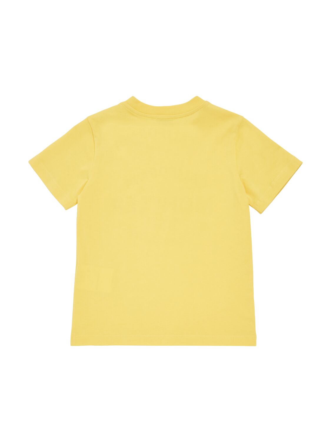 Shop Moncler Logo Cotton Jersey T-shirt & Shorts In Yellow,blue