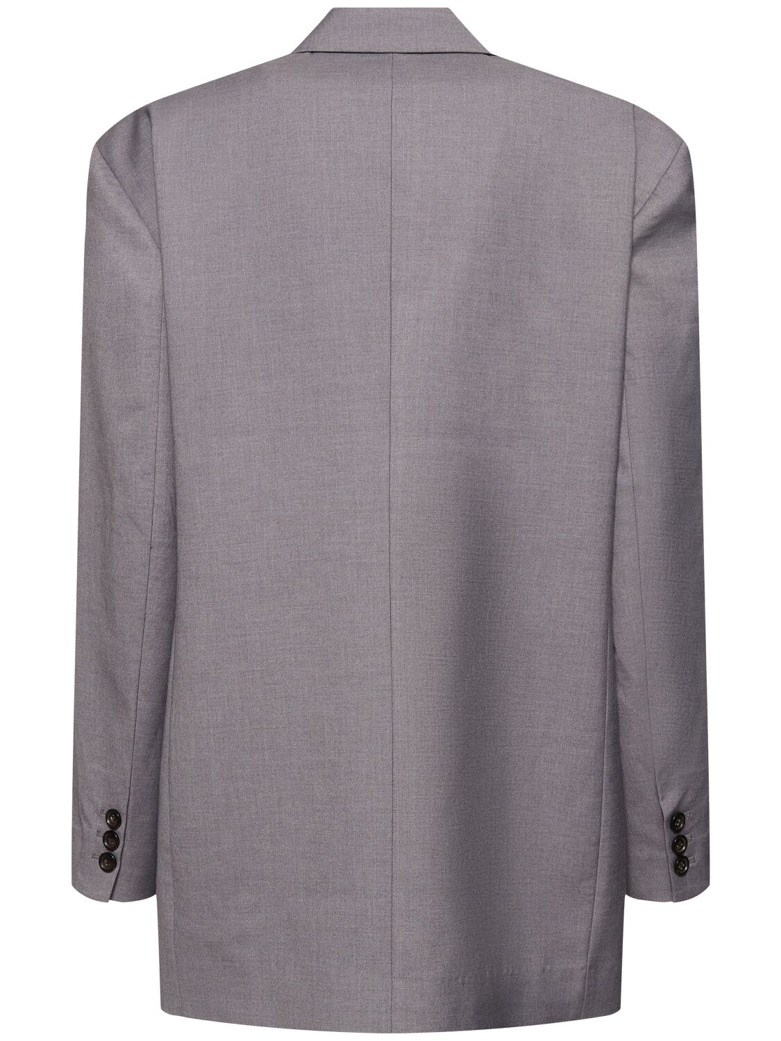 Shop Designers Remix Steven Oversize Long Blazer In Grey