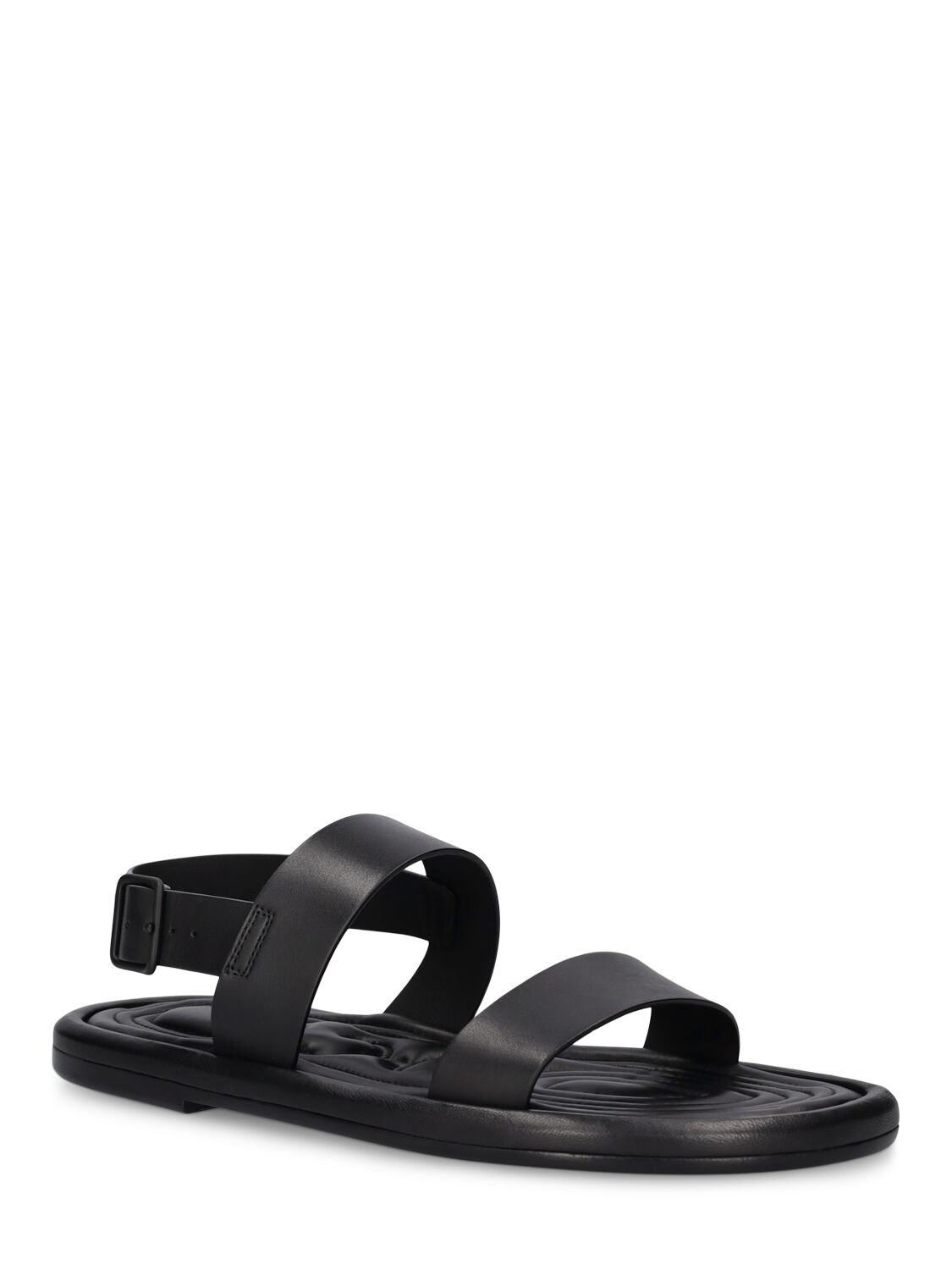 Shop Mattia Capezzani Leather Sandals In Black