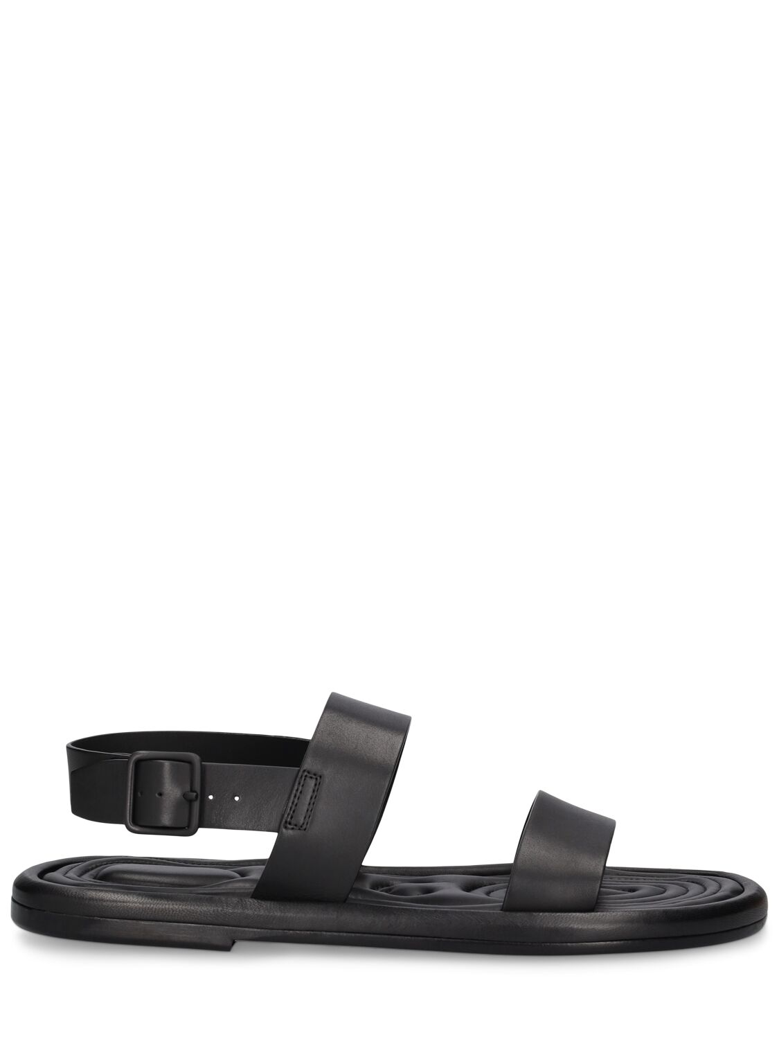 Mattia Capezzani Leather Sandals In Black