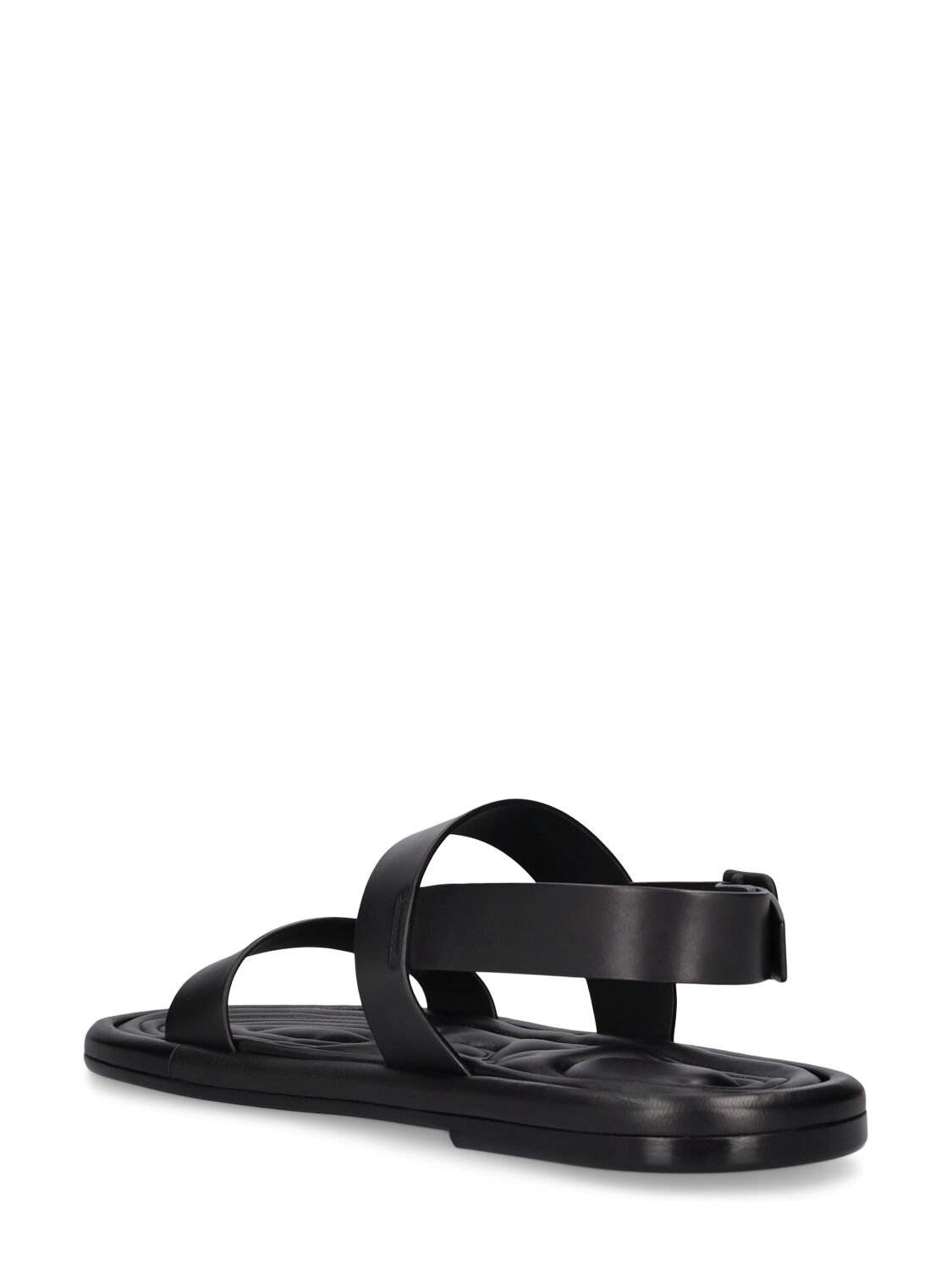 Shop Mattia Capezzani Leather Sandals In Black