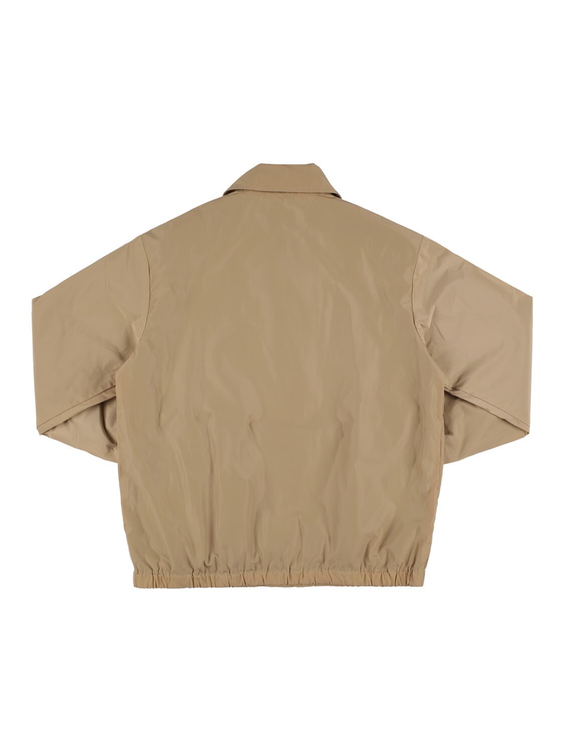 Shop Dsquared2 Printed Logo Nylon Jacket In Beige