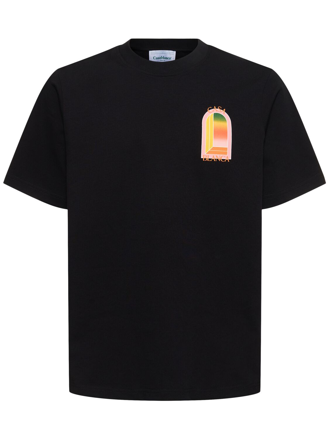 Casablanca Lvr Exclusive Gradient Arch T-shirt In Black