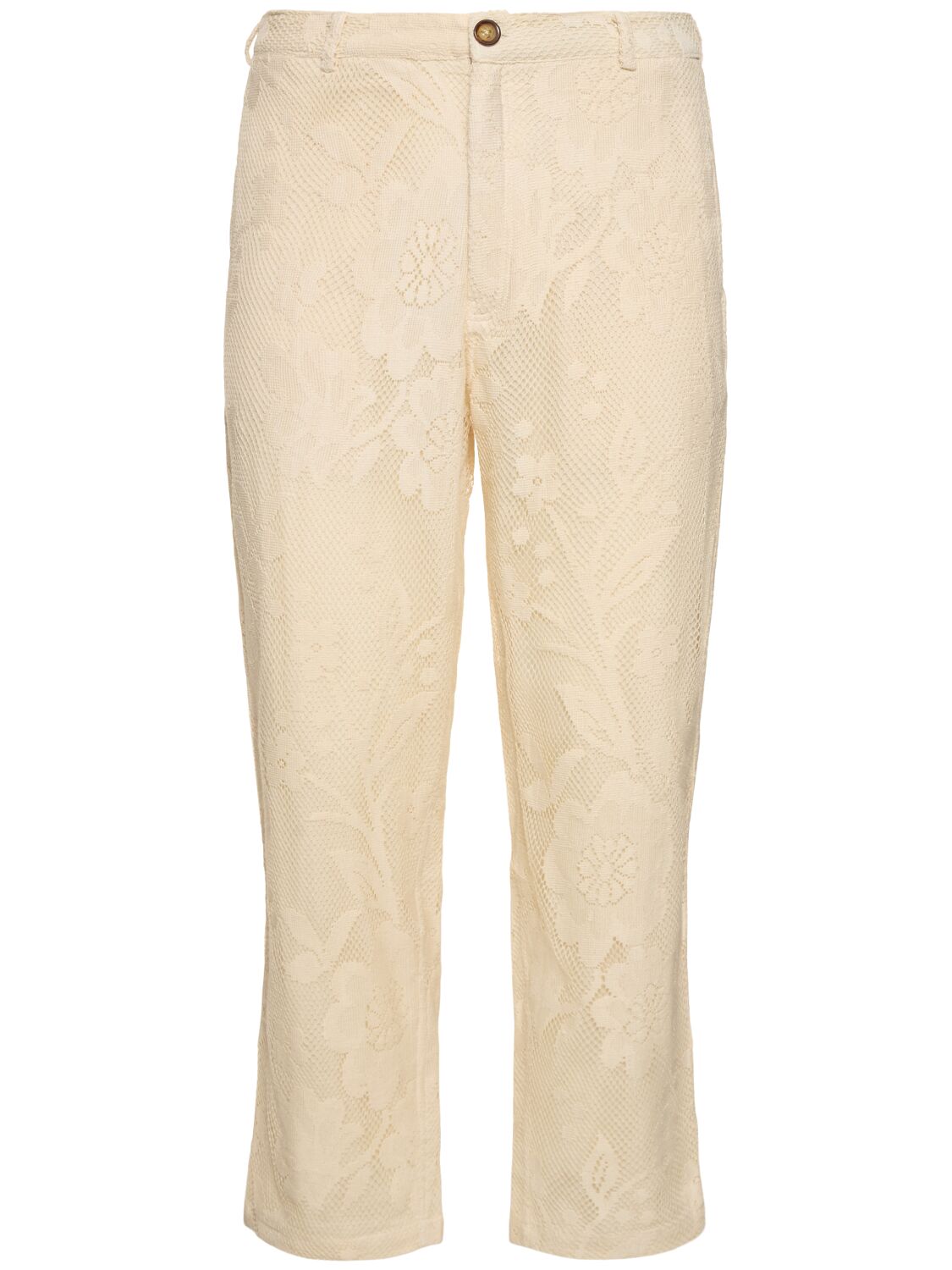Image of Cotton Lace Formal Pants