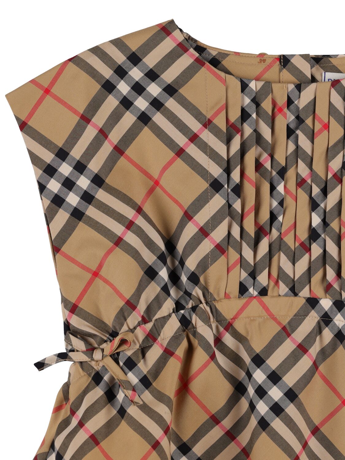 BURBERRY CHECK PRINT COTTON BLEND SHIRT 