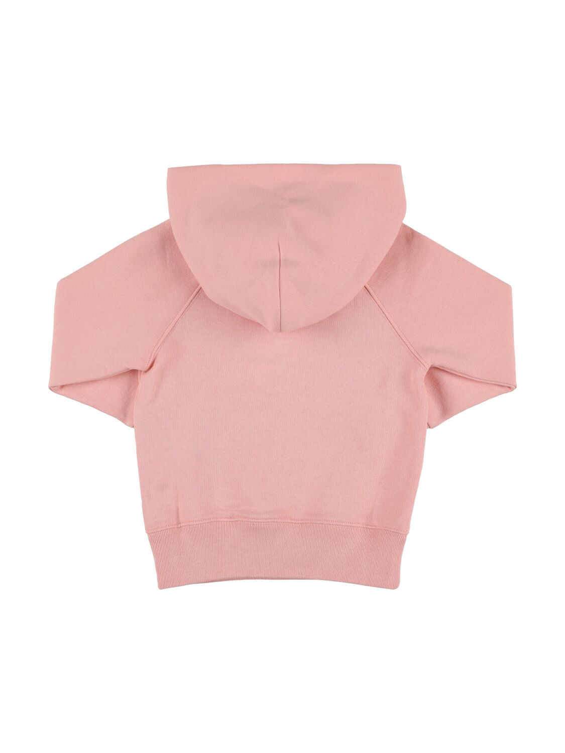 Shop Gucci Felted Cotton Jersey Hoodie In Pink