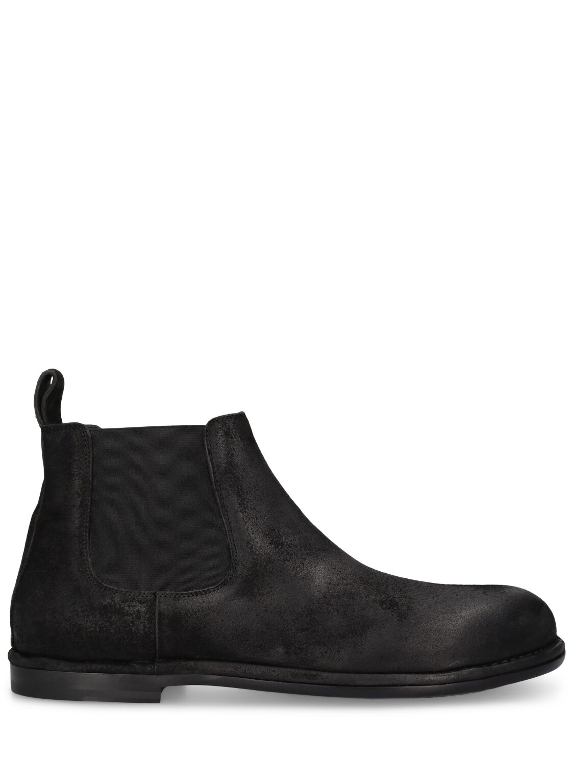 Mattia Capezzani Reverse Leather Chelsea Boots In Black