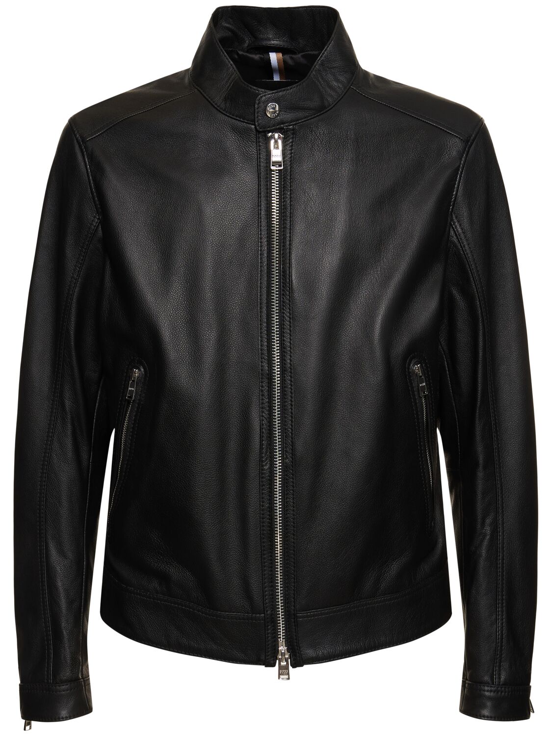 Image of Mansell Zip-up Leather Jacket