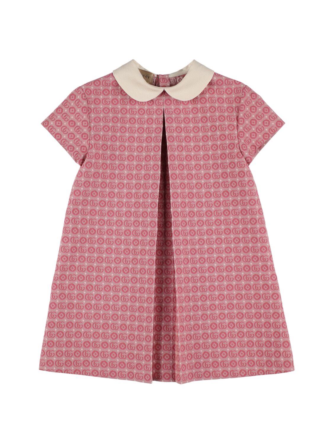 Gucci Kids Jacquard Double G Dress (4-12 Years) In Pink