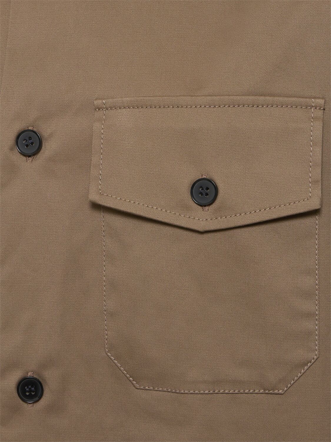 Shop Designers Remix Dylan Organic Cotton Blend Long Jacket In Green