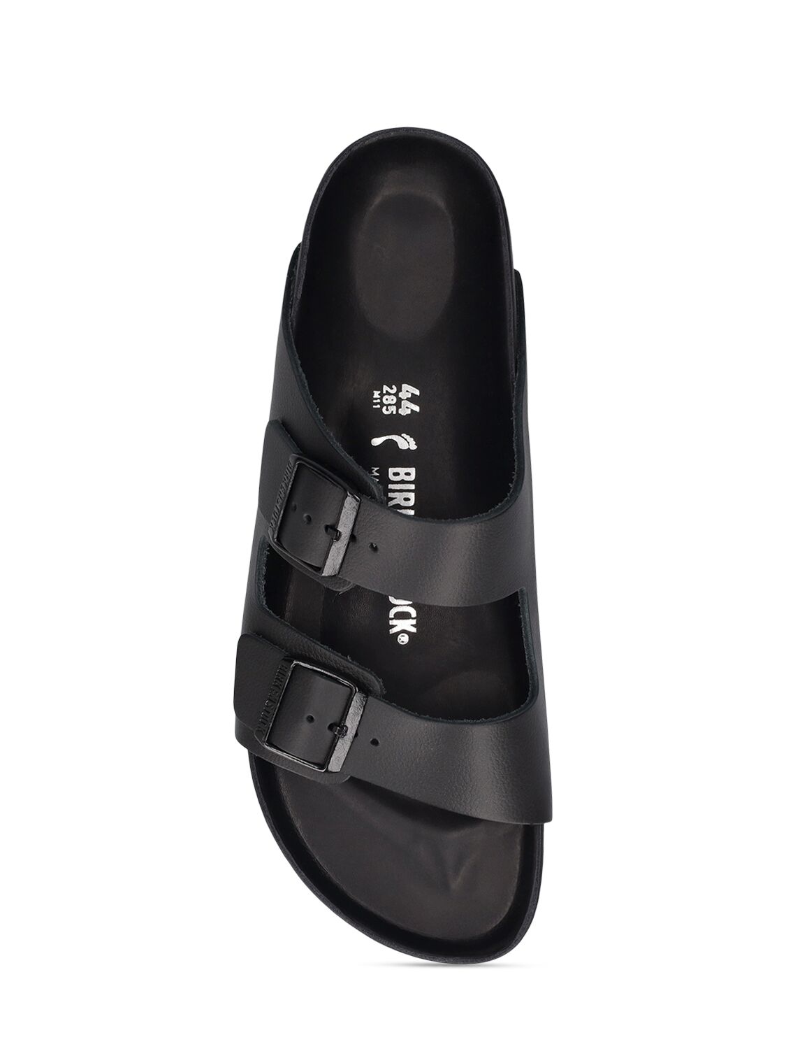 Shop Birkenstock Arizona Exquisite Leather Sandals In Black